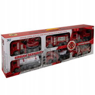 Kruzzel 24631 Large set of fire trucks, 6 pieces - Toy Car Set