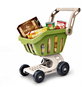 Toy Shopping Cart Bavytoy Shopping trolley with accessories - Dětský nákupní košík