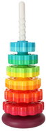 IKONKA Rainbow tower with pyramid and stacking spiral - Stacking Pyramid