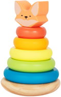 BusyKids Wooden Pyramid Fox - Sort and Stack Tower