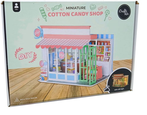 DIY Miniature house with LED lighting - Confectionery - Building Set - Main image