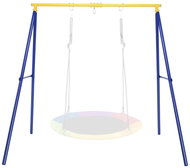 Costway Garden metal swing frame Frame, blue-yellow - Swing