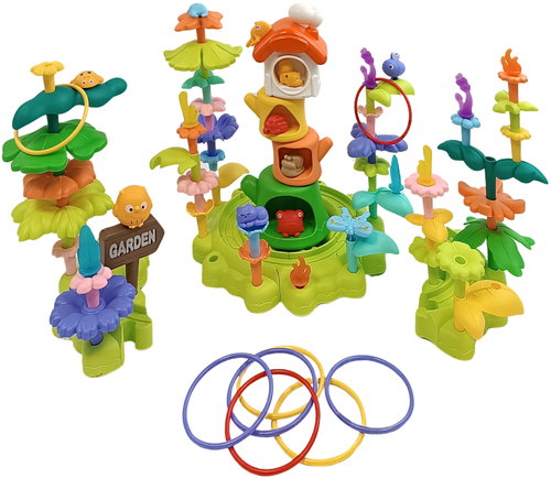 Bavytoy Cute Fun Animal Forest 91 pieces - Building Set - Main image