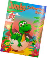 Jumbo Maxi colouring Book Little Green Dinosaur - Colouring Book