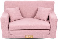 Flumi Sofa bed Boucle, pink - Children's sofa