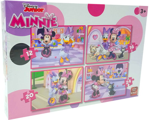DISNEY Fairy tale puzzle 4in1 - Minnie mouse - Jigsaw Puzzle - Main image