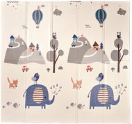 KIK KX4503 Educational foam double-sided mat SLONI, 180 × 200 cm - Play Mat