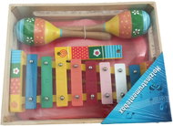 VOG Dřevěné hudební nástroje 4 ks - Dětský hudební set