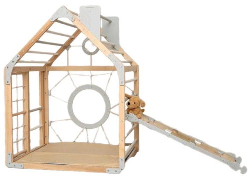 Piccolino Montessori Home colour house with slide, ramp and accessories - Children's Climbing Frame - Main image