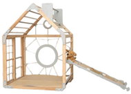 Piccolino Montessori Home colour house with slide and ramp - Children's Climbing Frame