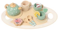 Kruzzel 26393 Wooden tea set, 15 pieces - Toy Kitchen Utensils