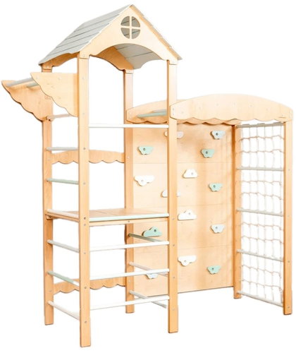 Piccolino Montessori playground Tower Climbing wood/pastel - Children's Playset - Main image