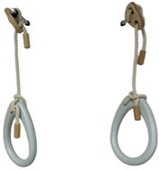 Piccolino Montessori Hanging wooden circles, short, INDOOR Pastel - Playset Accessory