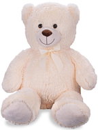 Mikrotrading Medvěd plyšový s mašlí 100 cm, smetanový - Plyšák
