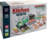Bavytoy Kitchenware set 99 pcs, green - Toy Kitchen Utensils