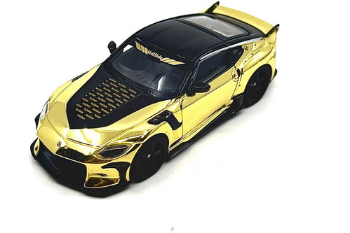 Mini GT Nissan Z400 VEILSIDE FFZ400 2024, Chrome Gold 1:64 - Metal Model - Main image