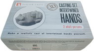 iQtech® 3D plaster casts - intertwined hands 1 cast, 450 g - Print Set