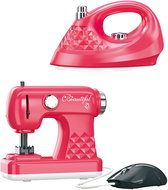 Bavytoy Sewing machine and iron, pink set - Sewing for Kids