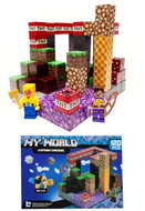 Toybit Magnetická stavebnice Minecraft TNT Amethyst Lava building expresion 120 ks - Stavebnice