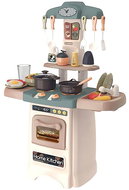 Gordon G308 Children's kitchen with sounds, 29 pieces, beige and blue - Play Kitchen