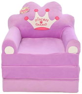 HafoToys Princess Plush 2in1 Chair, purple, 120 cm - Children's Chair