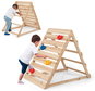 Children's Climbing Frame Costway Montessori Pickle Climbing Triangle with Climbing Stones - Prolézačka pro děti