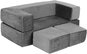 Children's sofa EcoToys TMSRT-16-GY Modular folding sofa for children, 4 cushions, 100 × 50 cm, grey - Dětská pohovka
