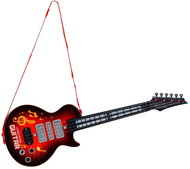 MultiStore HC566237 Kids electric rock guitar with LEDs and tutorial, red - Guitar for Kids