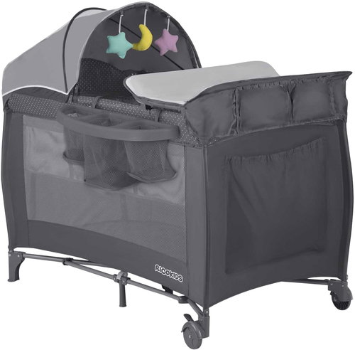 Ricokids RK-242 anthracite - Travel Bed - Main image