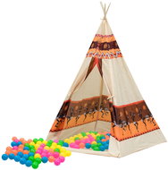 LEAN Toys 2576 Teepee + 60 balls, 155 cm - Tent for Children