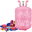 799001 Helium bottle 0,20 m3, 30 balloons and 40 m of ribbon, pink