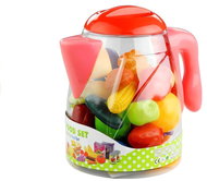 Toy Kitchen Food LEAN Toys 3594 Jug with fruit and vegetables, 50 pcs - Jídlo do dětské kuchyňky