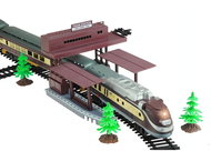 LEAN Toys 1012 Huge train track FENFA 5 cars + switches - Train Set