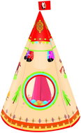 LEAN Toys 15246 Indian Teepee Tent for children 160 × 105 cm, cream - Tent for Children