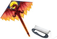 LEAN Toys 16696 Velký létající drak s dlouhým ocasem 170 × 130 cm, červený - Létající drak