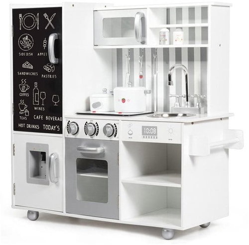 Costway MAXI Kids Kitchen MiniChef Studio with board and accessories - Play Kitchen - Main image