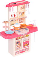 MultiStore 65T-2 Children's kitchen with sounds, LED lights, sink, 10 accessories, pink - Play Kitchen