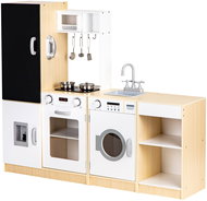 ECOTOYS PLK547 Wooden children's kitchen XXL with board + LED - Play Kitchen
