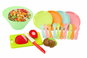 Toy Kitchen Food LEAN Toys 18119 Fruit slicing set with cutlery and food tray, 25 pcs - Jídlo do dětské kuchyňky