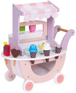 ECOTOYS TL89015 Wooden ice cream cart for children, 12 pieces - Play Kitchen