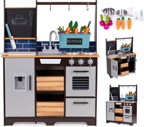 ECOTOYS TL40030 Wooden kitchen with accessories - Play Kitchen - Main image
