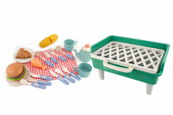 LEAN Toys 19156 Barbecue set, mini grill with accessories - Game Set