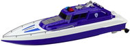 LEAN Toys 22944 RC policejní motorový člun 1:28, modrý - RC loď