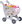 988-3 Shopping trolley with accessories, 18 pcs, grey