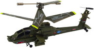 LEAN Toys 20877 Vojenský vrtulník Apache R/C Syma S109H, khaki - RC vrtulník