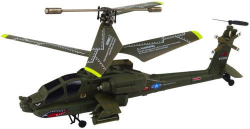 LEAN Toys 20877 Apache R/C Syma S109H military helicopter, khaki - RC Helicopter - Main image