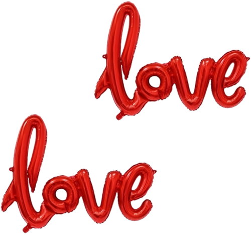 Folat Balloon foil Love red Valentine's Day/Wedding 70 × 60 cm - 2 pcs - Balloons - Main image