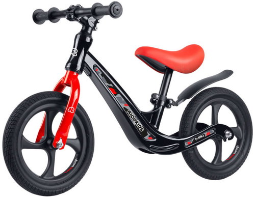 Ricokids 760501 Scooter FUNNU, black and red - Balance Bike - Main image