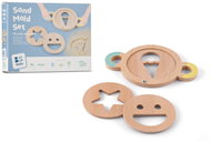BS Toys Set of wooden moulds, sand extrusion - Sand Tool Kit