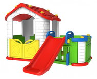 Ramiz ZOG. CHD-803 Garden house with slide and garden 3in1, red roof - Children's Playhouse